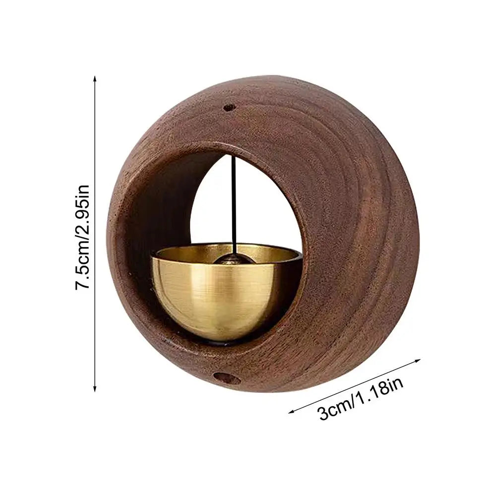 Beautiful Wooden Doorbell Chime Magnetic Wood Doorbell Wind Chime Wireless Doorbell Entrance Door Bell Decorative Wind Bell