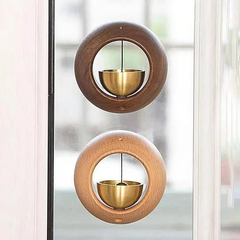 Beautiful Wooden Doorbell Chime Magnetic Wood Doorbell Wind Chime Wireless Doorbell Entrance Door Bell Decorative Wind Bell