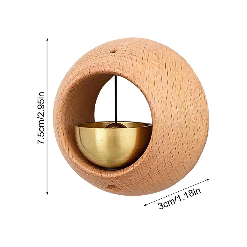 Beautiful Wooden Doorbell Chime Magnetic Wood Doorbell Wind Chime Wireless Doorbell Entrance Door Bell Decorative Wind Bell