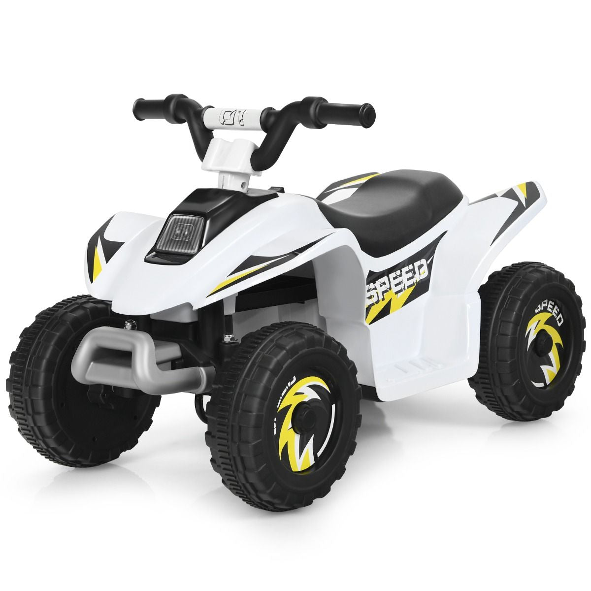 Quad Buggy Electrique Pour Enfant 6 V 4,5 Km-H MAX Voiture Pour Enfants De 3 Ans+ Blanc/Bleu/Noir/Rouge/Rose