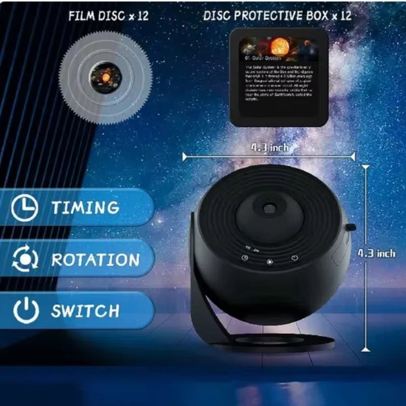 Galaxy Projector Night Light 360° Rotating Starry Sky LED Lamp for Kids Bedroom Home Decor & Gifts