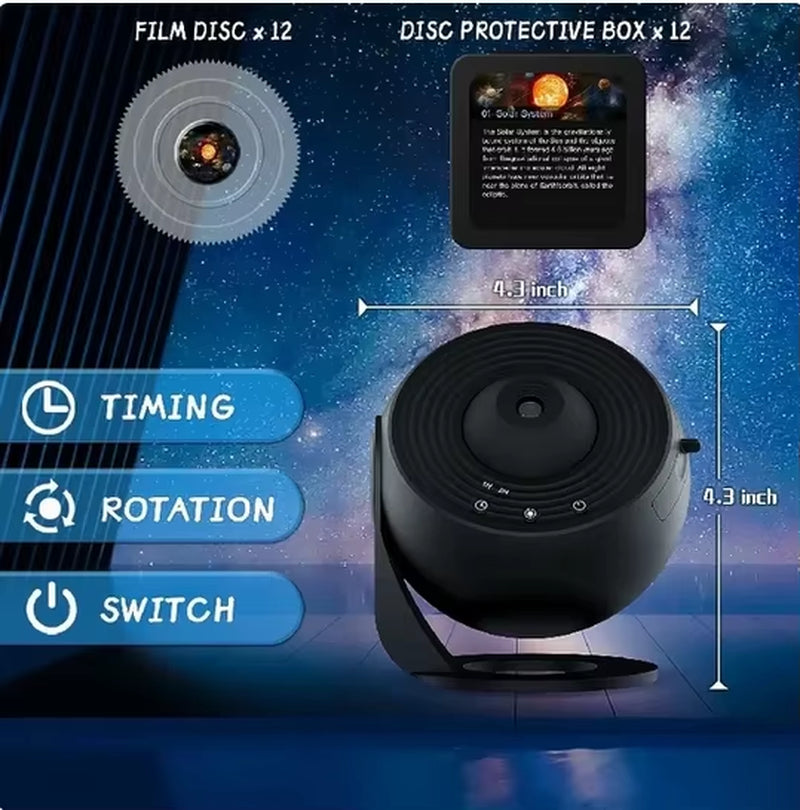 Galaxy Projector Night Light 360° Rotating Starry Sky LED Lamp for Kids Bedroom Home Decor & Gifts