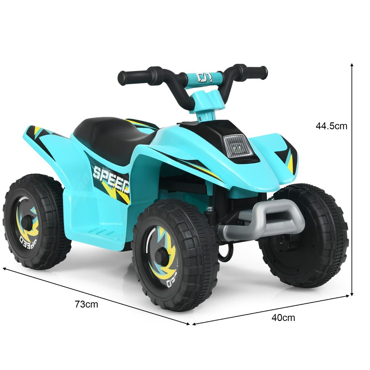 Quad Buggy Electrique Pour Enfant 6 V 4,5 Km-H MAX Voiture Pour Enfants De 3 Ans+ Blanc/Bleu/Noir/Rouge/Rose