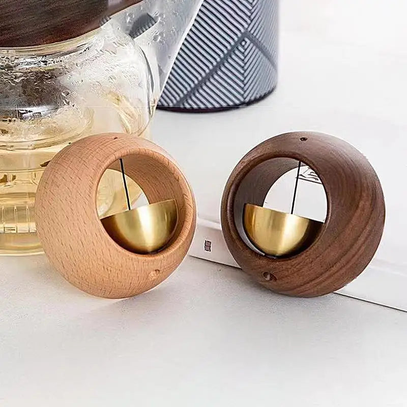 Beautiful Wooden Doorbell Chime Magnetic Wood Doorbell Wind Chime Wireless Doorbell Entrance Door Bell Decorative Wind Bell